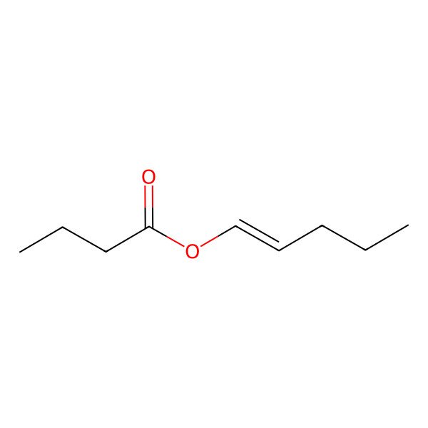 2D Structure of Pent-1-enyl butanoate 2D Structure of Pent-1-enyl butanoate