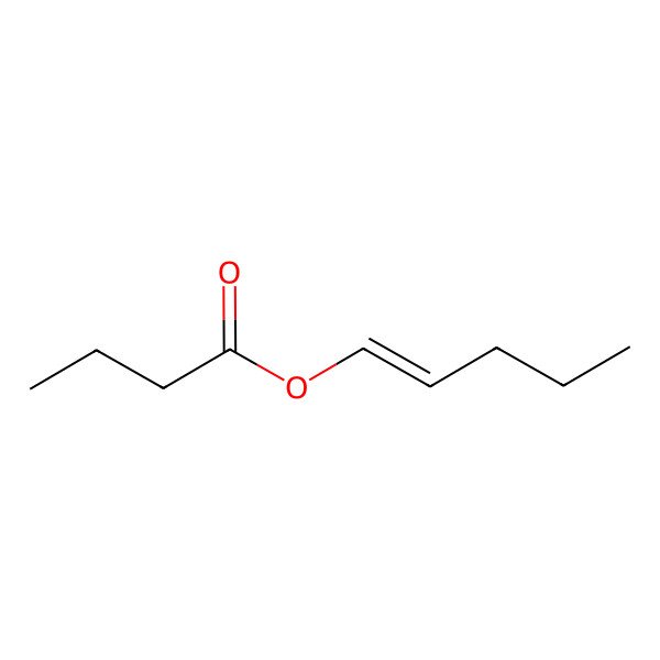 2D Structure of Pent-1-enyl butanoate