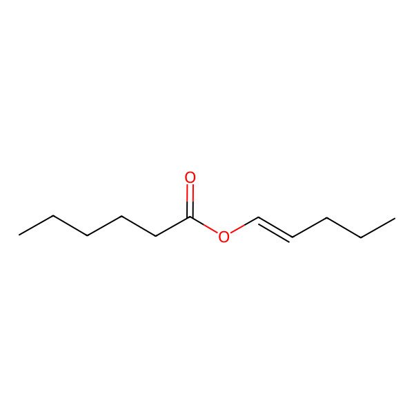 2D Structure of Pent-1-enyl hexanoate