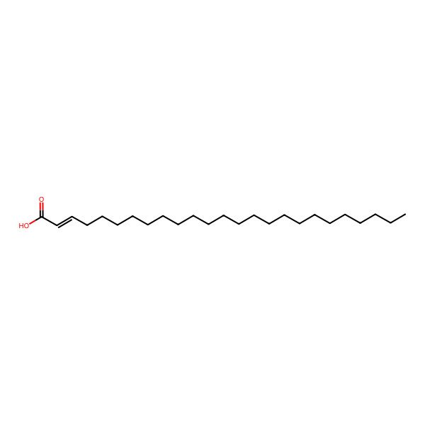 2D Structure of Pentacos-2-enoic acid