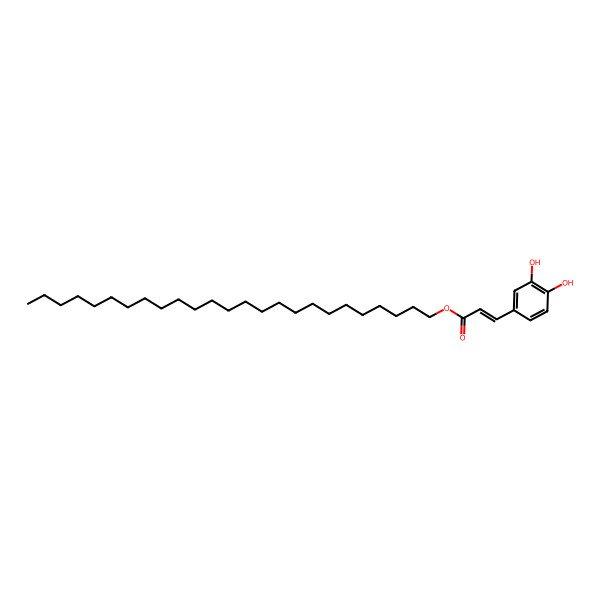 2D Structure of Pentacosyl 3-(3,4-dihydroxyphenyl)prop-2-enoate