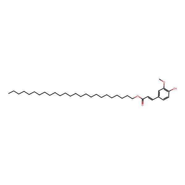 2D Structure of Pentacosyl (e)-ferulate