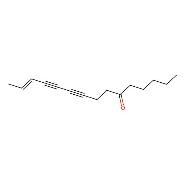 2D Structure of Pentadec-13-en-9,11-diyn-6-one 2D Structure of Pentadec-13-en-9,11-diyn-6-one