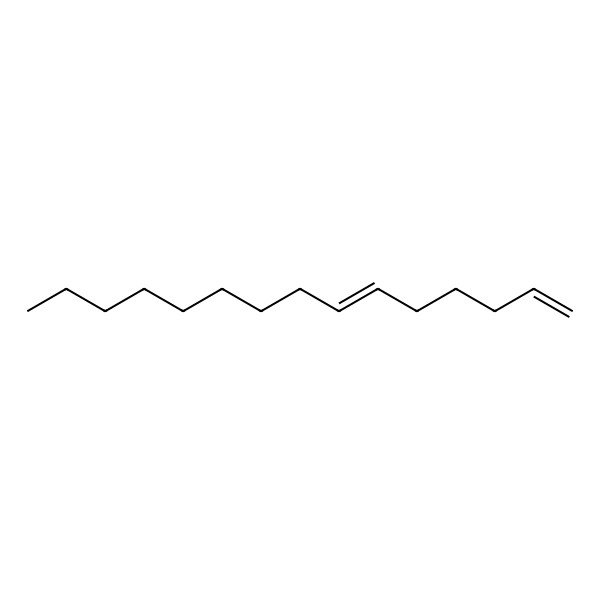 2D Structure of Pentadeca-1,6-diene