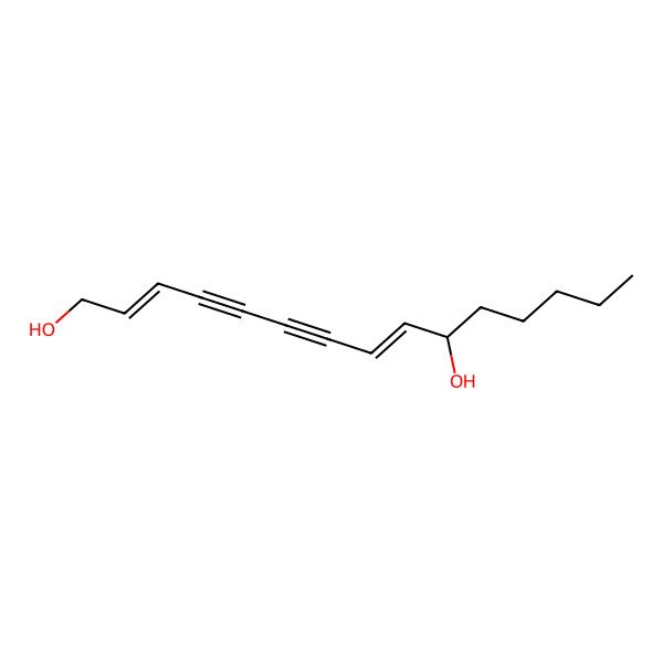 2D Structure of Pentadeca-2,8-dien-4,6-diyne-1,10-diol