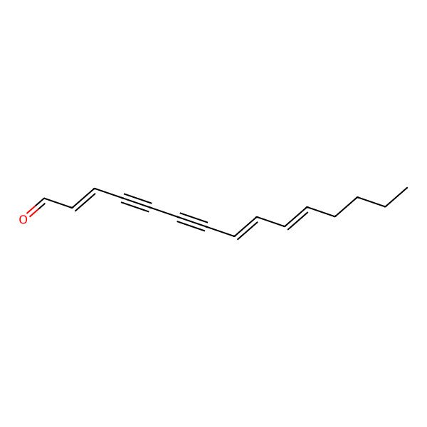 2D Structure of Pentadeca-2,8,10-trien-4,6-diynal