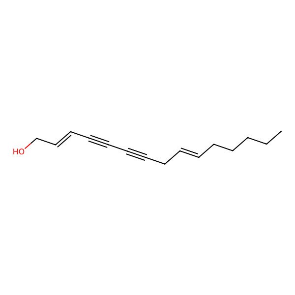 2D Structure of Pentadeca-2,9-dien-4,6-diyn-1-ol 2D Structure of Pentadeca-2,9-dien-4,6-diyn-1-ol