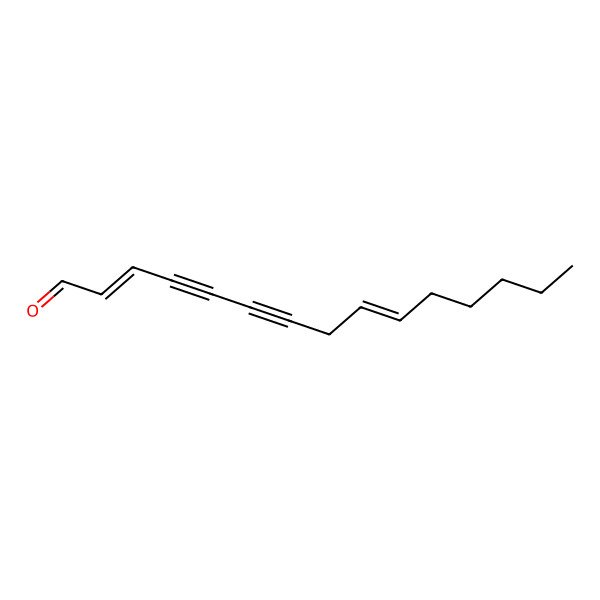 2D Structure of Pentadeca-2,9-dien-4,6-diynal