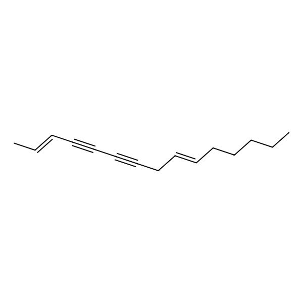 2D Structure of Pentadeca-2,9-diene-4,6-diyne