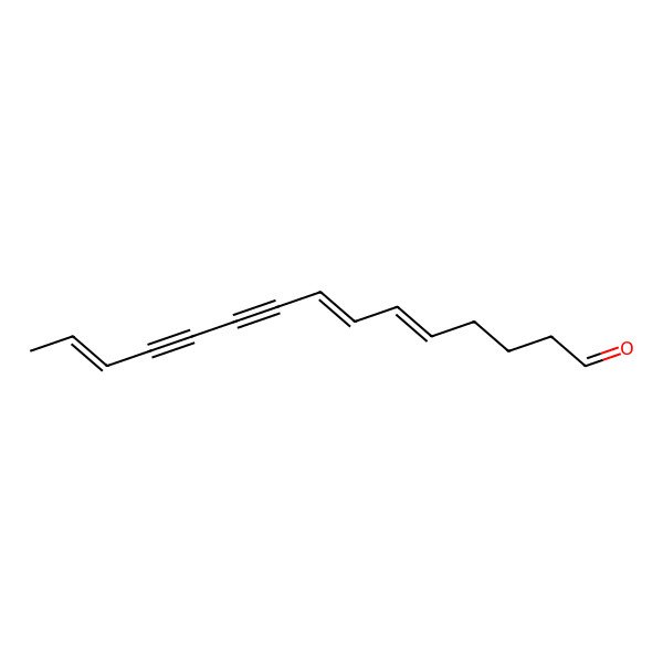 2D Structure of Pentadeca-5,7,13-trien-9,11-diynal 2D Structure of Pentadeca-5,7,13-trien-9,11-diynal
