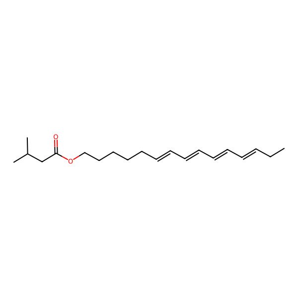 2D Structure of Pentadeca-6,8,10,12-tetraenyl 3-methylbutanoate