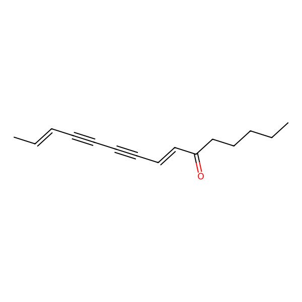 2D Structure of Pentadeca-7,13-dien-9,11-diyn-6-one