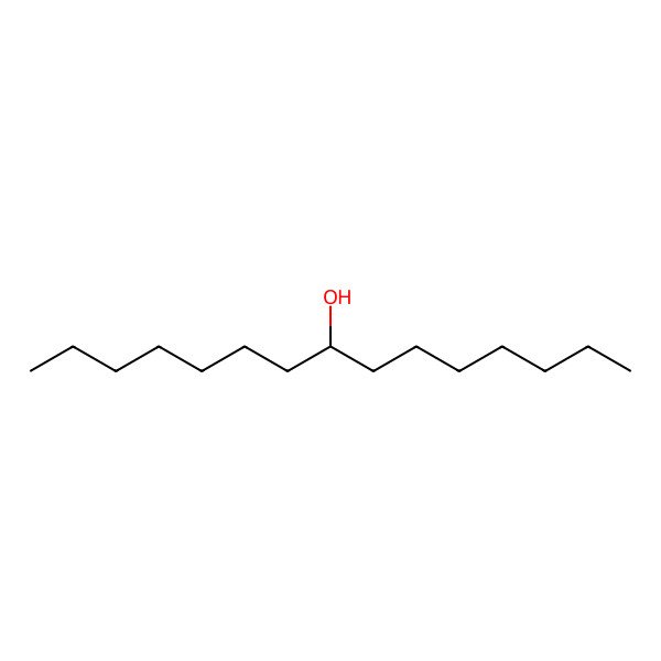 2D Structure of Pentadecan-8-ol