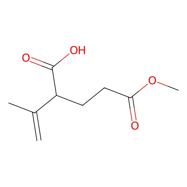 2D Structure of Pentanedioic acid 2-(1-methylethenyl)-5-methyl ester