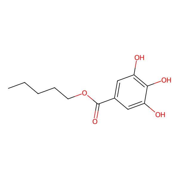 2D Structure of Pentyl Gallate