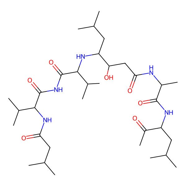 2D Structure of Pepstanone A