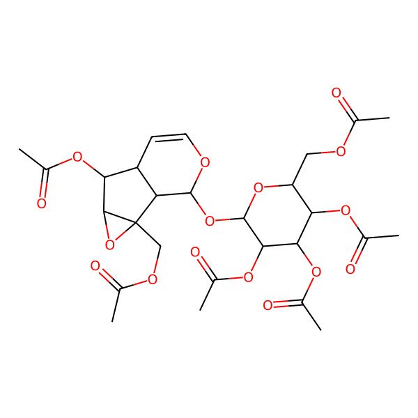 2D Structure of Per-O-acetylcatalpol