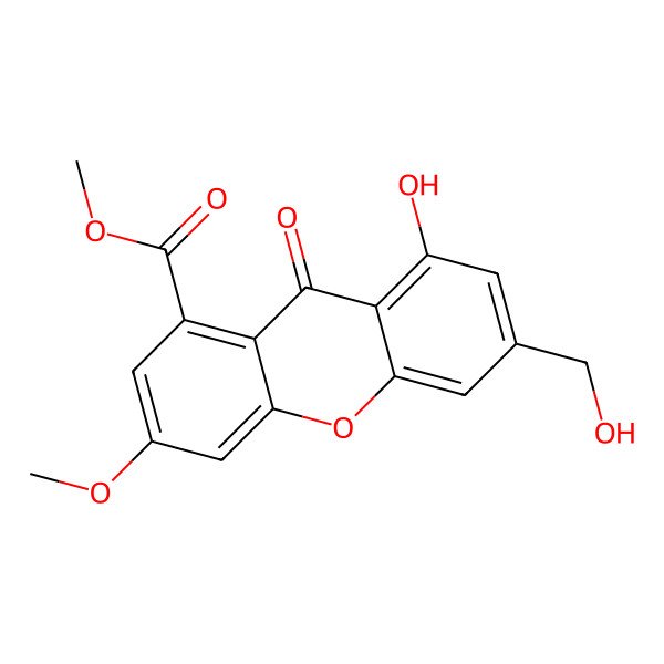 2D Structure of Pestaloxanthone
