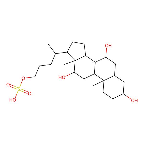 2D Structure of Petromyzonol sulfate