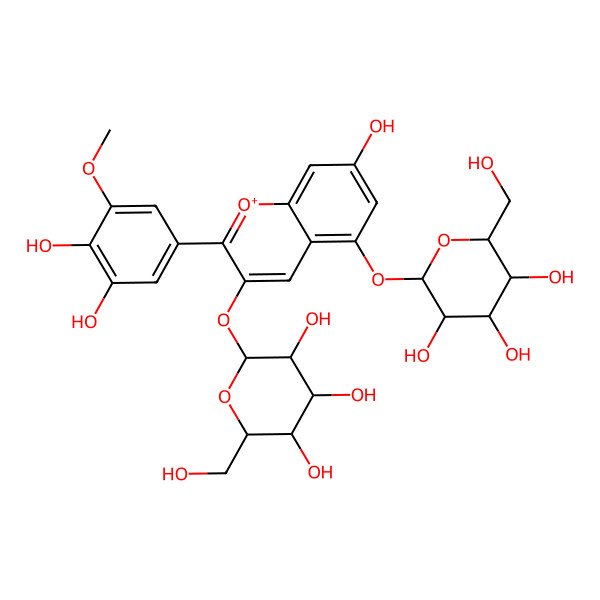 2D Structure of Petunidin 3,5-O-diglucoside