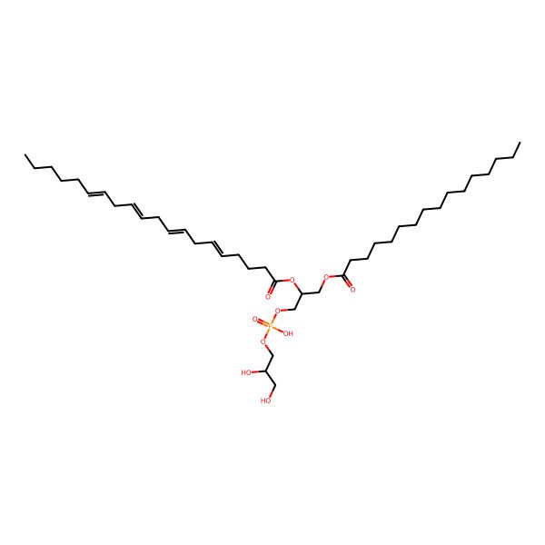 2D Structure of PG(16:0/20:4(5Z,8Z,11Z,14Z))