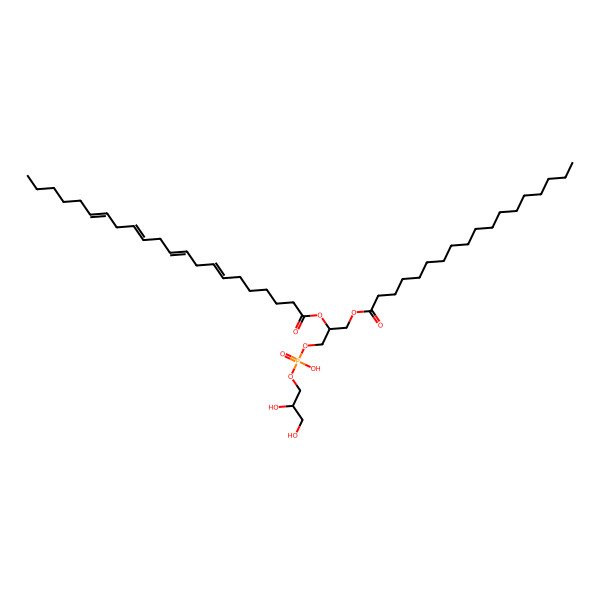 2D Structure of PG(18:0/22:4(7Z,10Z,13Z,16Z))