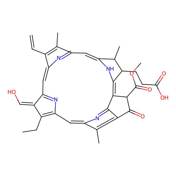 2D Structure of Phaeophorbide b 2D Structure of Phaeophorbide b