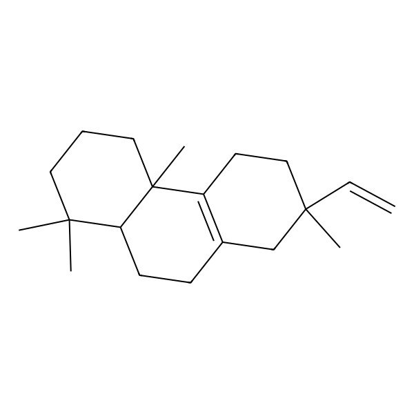 2D Structure of Phenanthrene, 7-ethenyl-1,2,3,4,4a,5,6,7,8,9,10,10a-dodecahydro-1,1,4a,7-tetramethyl- 2D Structure of Phenanthrene, 7-ethenyl-1,2,3,4,4a,5,6,7,8,9,10,10a-dodecahydro-1,1,4a,7-tetramethyl-