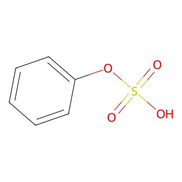 2D Structure of Phenyl hydrogen sulfate