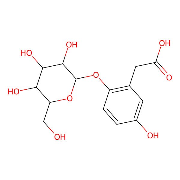 2D Structure of Phenylacetic acid + 2O, O-Hex 2D Structure of Phenylacetic acid + 2O, O-Hex