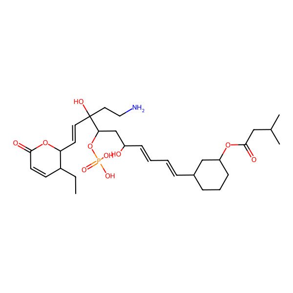 2D Structure of Phoslactomycin C