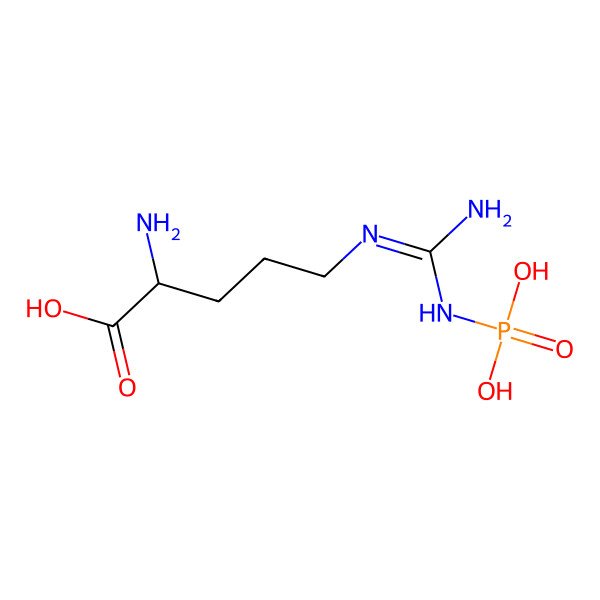 2D Structure of Phospho-L-arginine