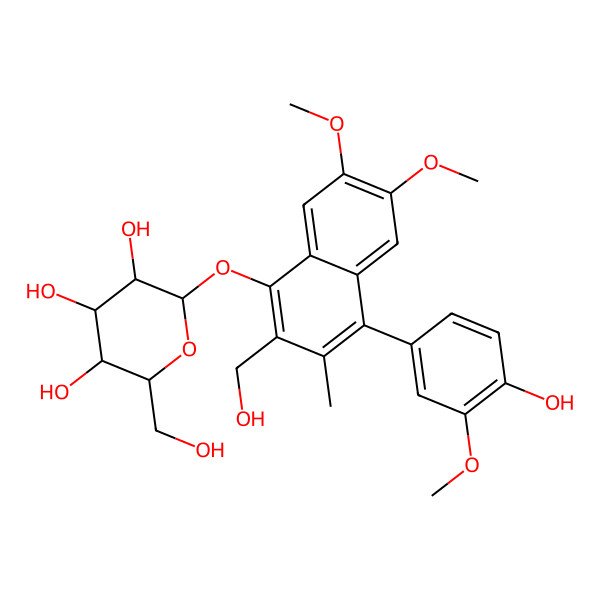 2D Structure of Phyllamyricoside C
