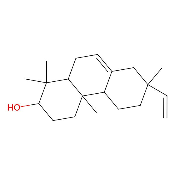 2D Structure of Pimara-7,15-dien-3-beta-ol diterpene