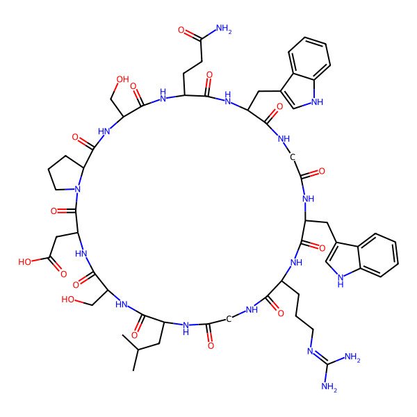2D Structure of Piricyclamide SQWGWRGLSDP