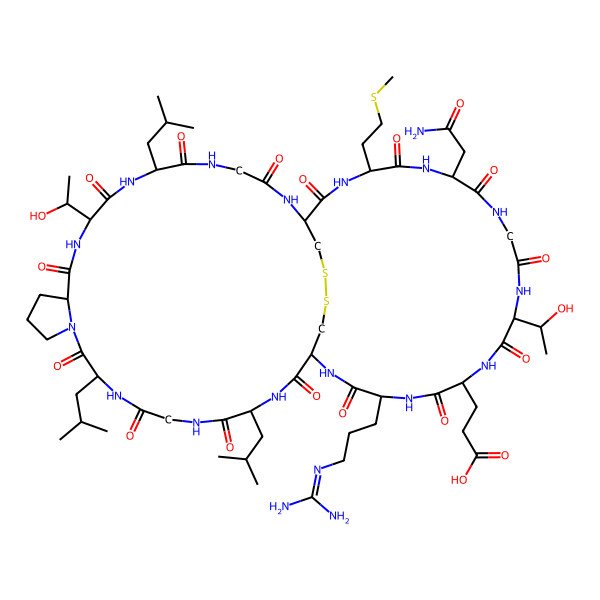 2D Structure of Piricyclamide TLGCMNGTERCLGLP