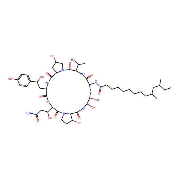 2D Structure of Pneumocandin B1