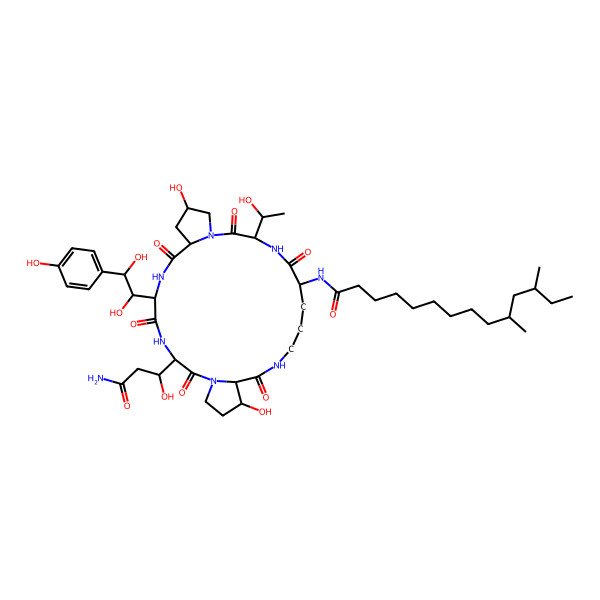 2D Structure of Pneumocandin B2