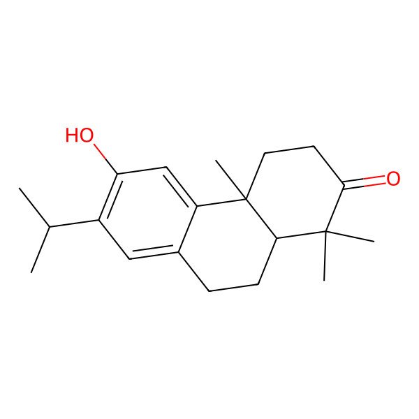 2D Structure of Podocarpa-8,11,13-trien-3-one, 12-hydroxy-13-isopropyl-