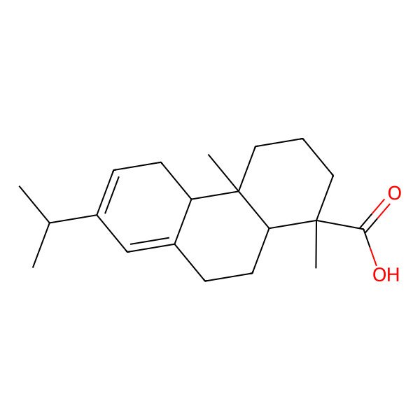 2D Structure of Podocarpa-8(14),12-dien-15-oic acid, 13-isopropyl-