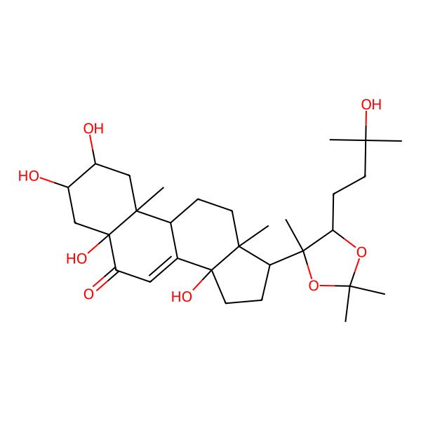 2D Structure of Polypodine B 20,22-acetonide