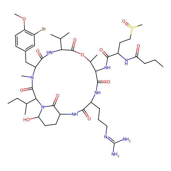 2D Structure of Pompanopeptin A