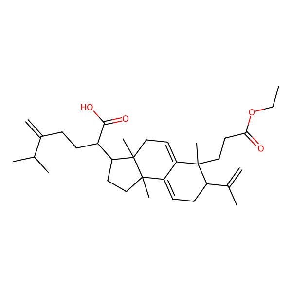 2D Structure of Poricoic acid CE