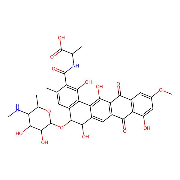 2D Structure of Pradimicin B