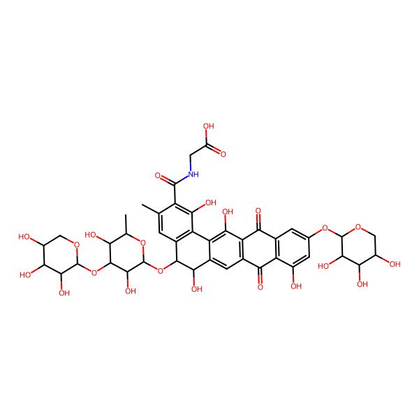 2D Structure of Pradimicin-T1
