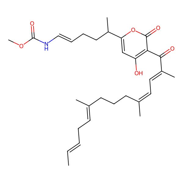 2D Structure of Precorallopyronin A
