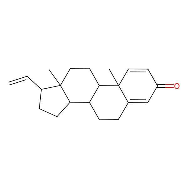 2D Structure of Pregna-1,4,20-trien-3-one