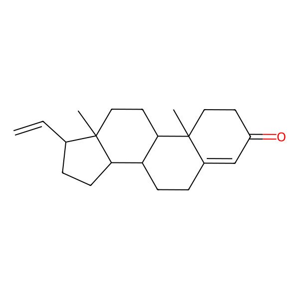 2D Structure of Pregna-4,20-dien-3-one