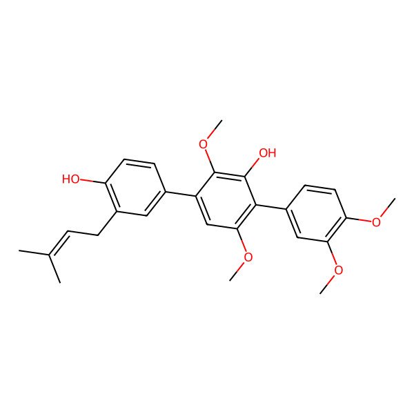 2D Structure of Prenylterphenyllin J