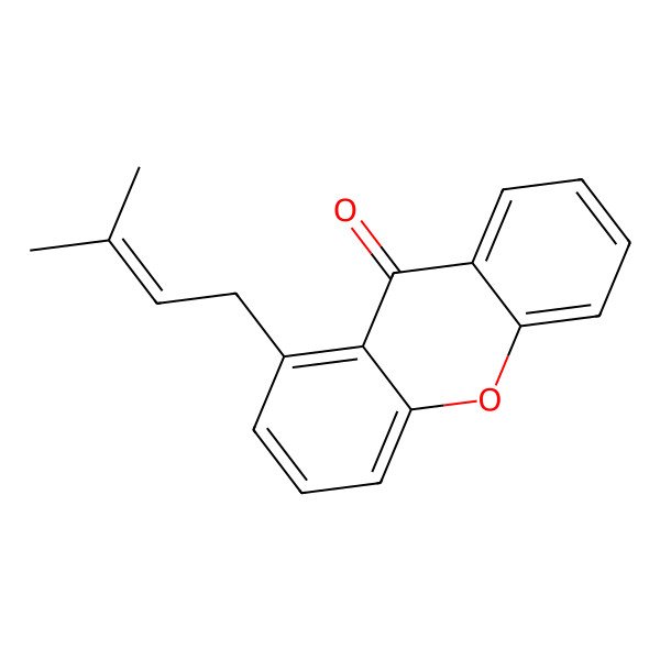 2D Structure of Prenylxanthone 2D Structure of Prenylxanthone